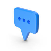 Bubble Icon Blue PNG & PSD Images