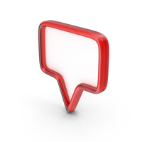 Speech Bubble Icon Glass PNG & PSD Images