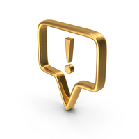 Speech Bubble Icon Gold PNG & PSD Images