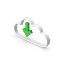 Cloud Download Green PNG & PSD Images