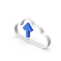 Cloud Upload Blue PNG & PSD Images