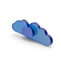 Glass Cloud Symbol PNG & PSD Images