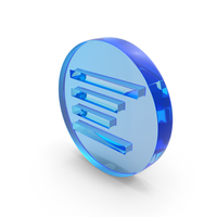 Menu Round Align Left Symbol PNG & PSD Images