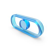 Rectangular Frame With Center Controller Symbol PNG & PSD Images