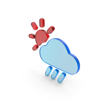 Weather Clouds With Sun Symbol PNG & PSD Images