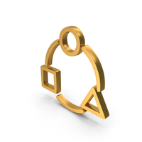 Adaptation Icon Gold PNG & PSD Images