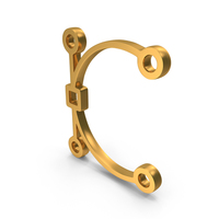 Edit Curve Path Icon Gold PNG & PSD Images