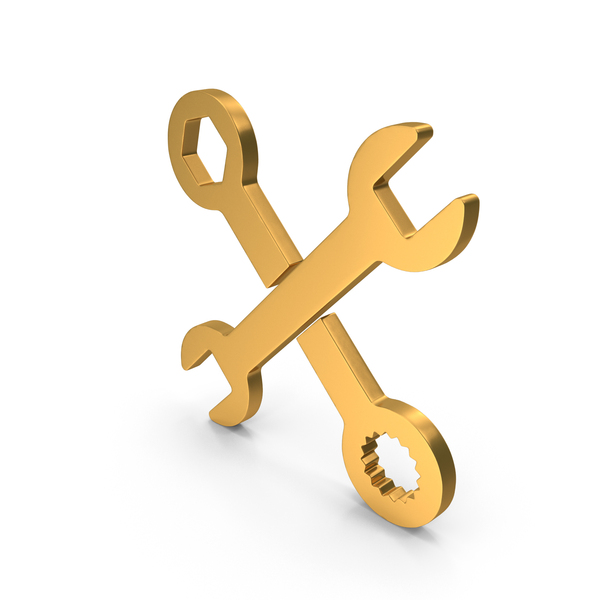 Wrench Gold PNG & PSD Images