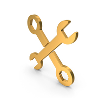 Wrench Gold PNG & PSD Images