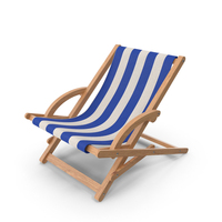Adjustable Folding Wood Deck Chair PNG & PSD Images