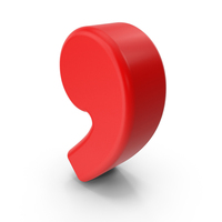 Comma Red PNG & PSD Images
