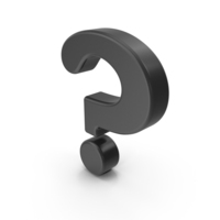 Black Question Mark Symbol PNG & PSD Images