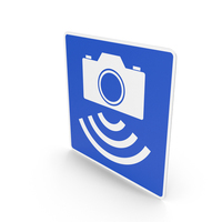 Norwegian Sign Speed Limit Enforced by Camera PNG & PSD Images
