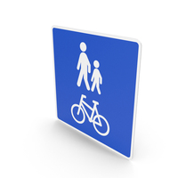 Norwegian Sign Shared Use Footway PNG & PSD Images
