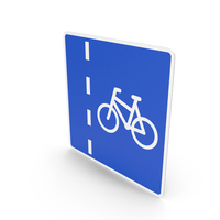 Norwegian Sign Cycle Lane PNG & PSD Images