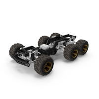 Space Colonization Surface Rover Chassis Clean PNG & PSD Images