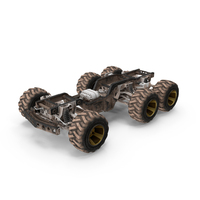 Space Colonization Surface Rover Chassis Dirty PNG & PSD Images