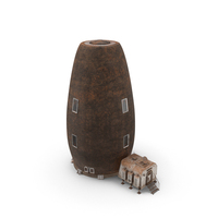 Space Colonization Habitation Pod Dirty PNG & PSD Images