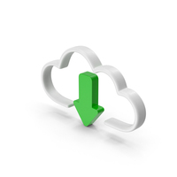 Cloud Download Green PNG & PSD Images