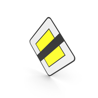 Portuguese Sign End of Priority Road PNG & PSD Images