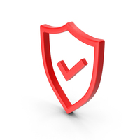 Shield Line Red PNG & PSD Images