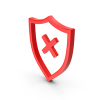 Shield Line Red PNG & PSD Images