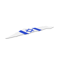 Israel Flag On Map PNG & PSD Images