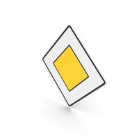 German Sign Priority Road PNG & PSD Images