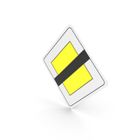 French Sign End of Priority Road PNG & PSD Images