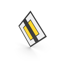 Norwegian Sign End of Priority Poad PNG & PSD Images