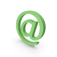 Green At Symbol PNG & PSD Images