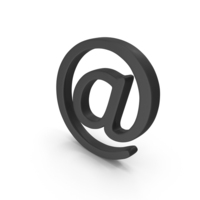 Black At Symbol PNG & PSD Images