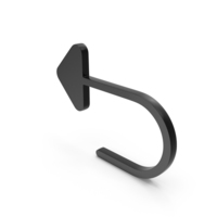 U Turn Side Arrow Symbol PNG & PSD Images