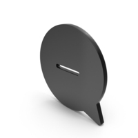 Chat Bubble Messenger Minus Symbol PNG & PSD Images