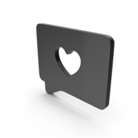 Heart Chat Bubble Icon PNG & PSD Images