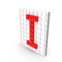 Building Toy Brick Letter I PNG & PSD Images