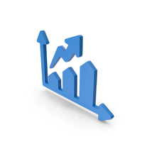 Growth Market With Arrow Graph Chart PNG & PSD Images
