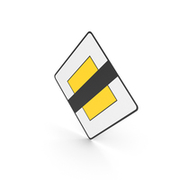 Polish Sign End of Priority Road PNG & PSD Images