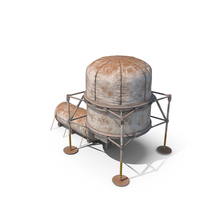 Space Colonization Base Silo Dirty PNG & PSD Images
