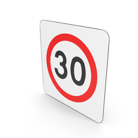 Polish Sign Limited Speed Zone PNG & PSD Images