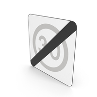 Polish Sign End of Limited Speed Zone PNG & PSD Images