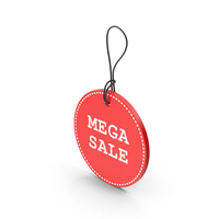 Red Mega Sale Tag PNG & PSD Images