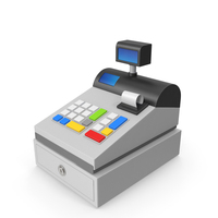 Cartoon Cash Register PNG & PSD Images