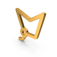 Polygonal Lasso Tool Icon Gold PNG & PSD Images