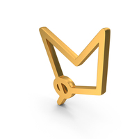 Polygonal Lasso Tool Icon Gold PNG & PSD Images