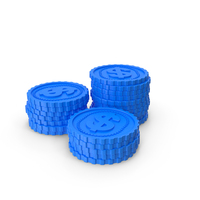 Blue Dollar Coin PNG & PSD Images