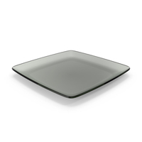 Glass Square Flat Plate PNG & PSD Images