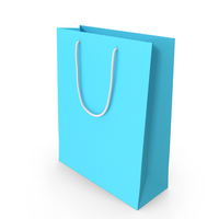 Paper Bag Blue PNG & PSD Images
