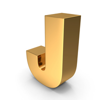 Gold Letter J PNG & PSD Images