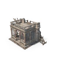 Ruined Renaissance Castle PNG & PSD Images